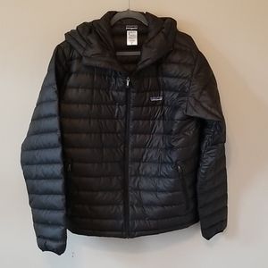 Patagonia Men black micro down puffer coat jacket